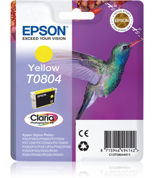 T0804 Yellow Ink Cartridge